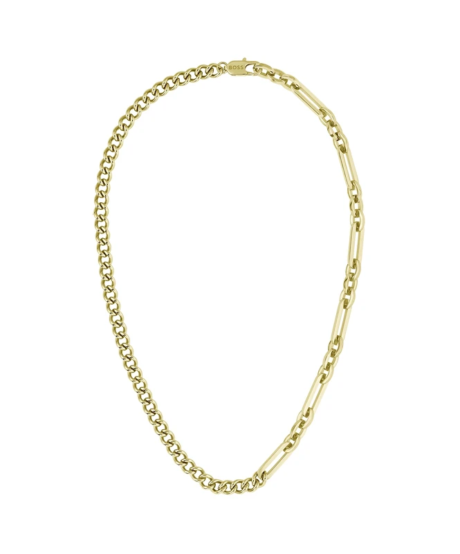 BOSS Jewelry Men's MATTINI Collection Chain Necklace in Yellow Gold - 1580452