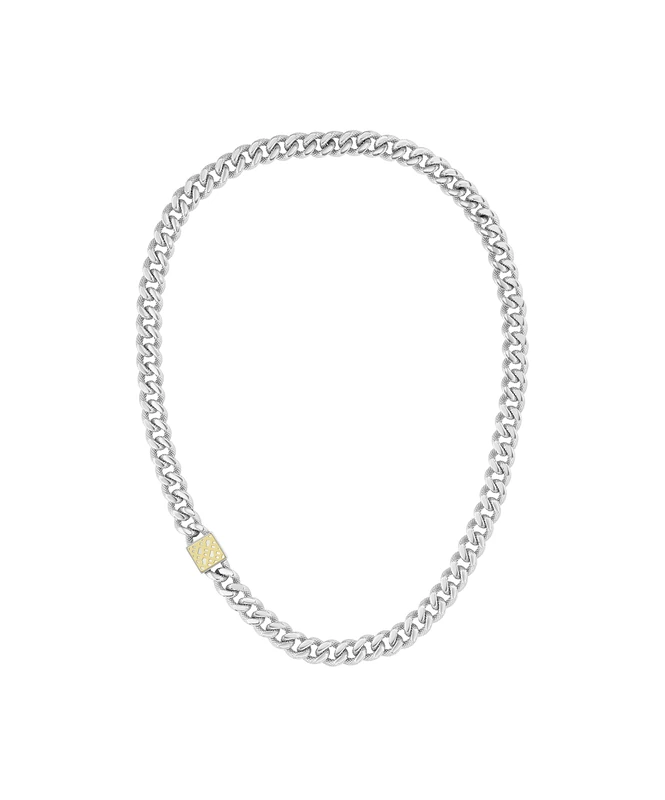 BOSS Jewelry Women's CALY Collection Chain Necklace in Stainless Steel with a Charm - 1580396