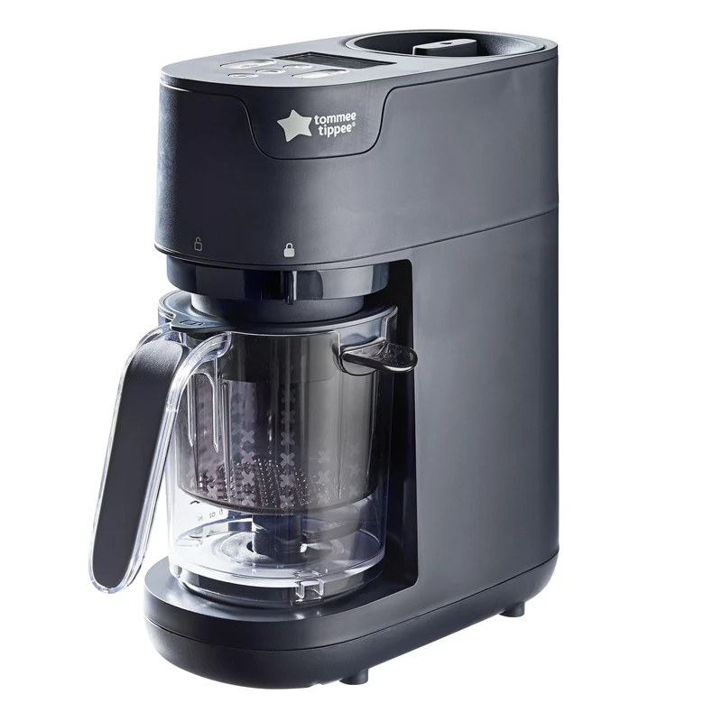 Tommee Tippee Quick Cook 6-in-1, 500ml Capacity, White, Baby Food Maker with Steam, Blend, Chop, Reheat, Defrost and Sterilising Functions for Baby Weaning