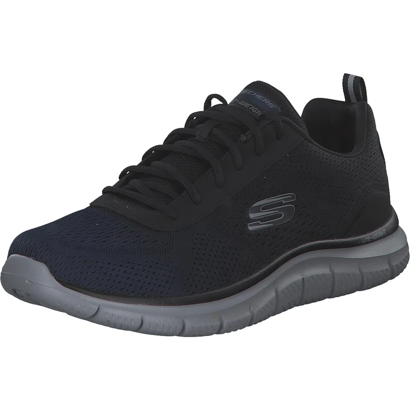 Skechers Men's Track Ripkent Trainers, Navy Mesh/Black Trim, 13 UK