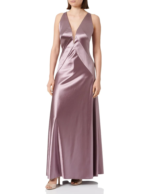 Vera Mont Damen Abendkleid mit Glanzeffekt Elderberry,40