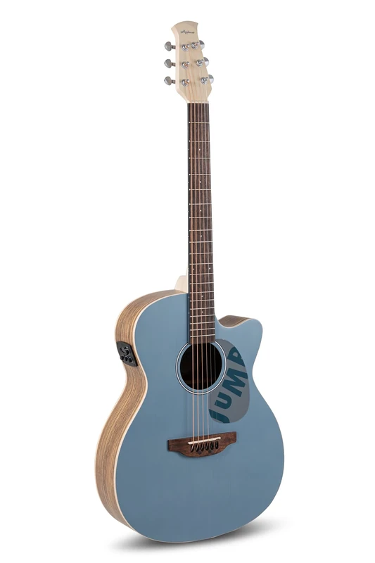 Applause Electric Acoustic Guitar Jump OM Cutaway Electro Lagoon AEO-69-B
