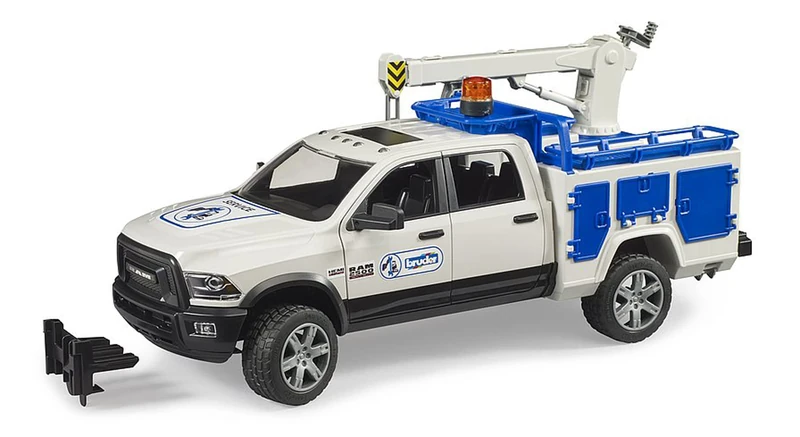 bruder 02509 - RAM 2500 Service Truck with Rotating Light - 1:16 Vehicles, Jeep, Transporter, Toy from 4 Years