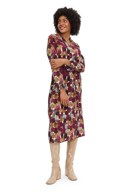 Cartoon Women's 1636/7851 Dress, White/Purple, 6