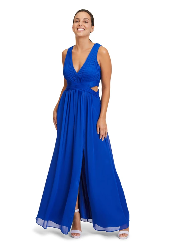 Vera Mont Women's 8719/4167 Dress, Jewel Blue, 14