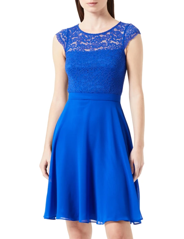 Vera Mont Women's 0255/4825 Dress, Jewel Blue, 14