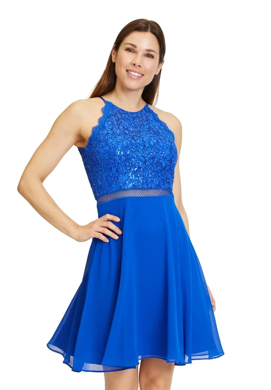Vera Mont Women's 0181/4825 Dress, Jewel Blue, 14