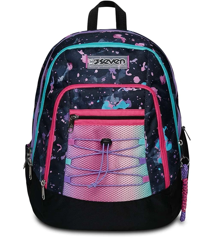 Seven Advanced Backpack with Wireless Speaker, pink, Taglia unica, School