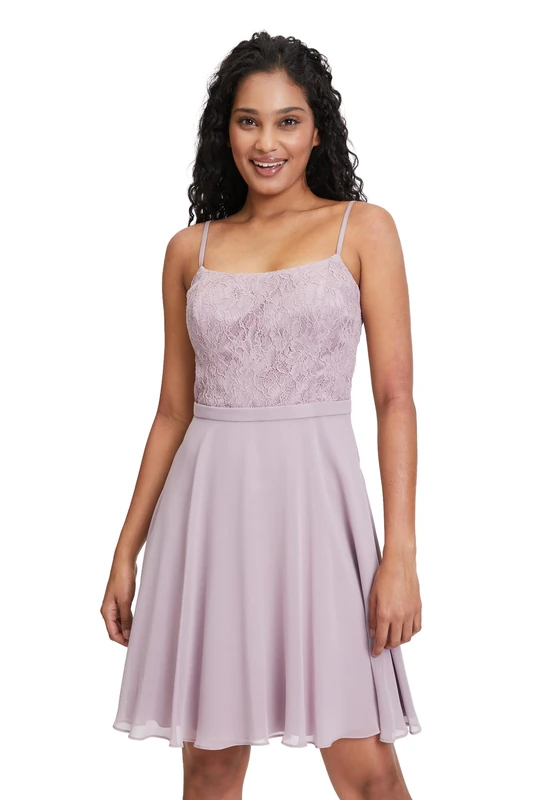 Vera Mont Women's Lace Cocktail Dress, Elderberry, 16