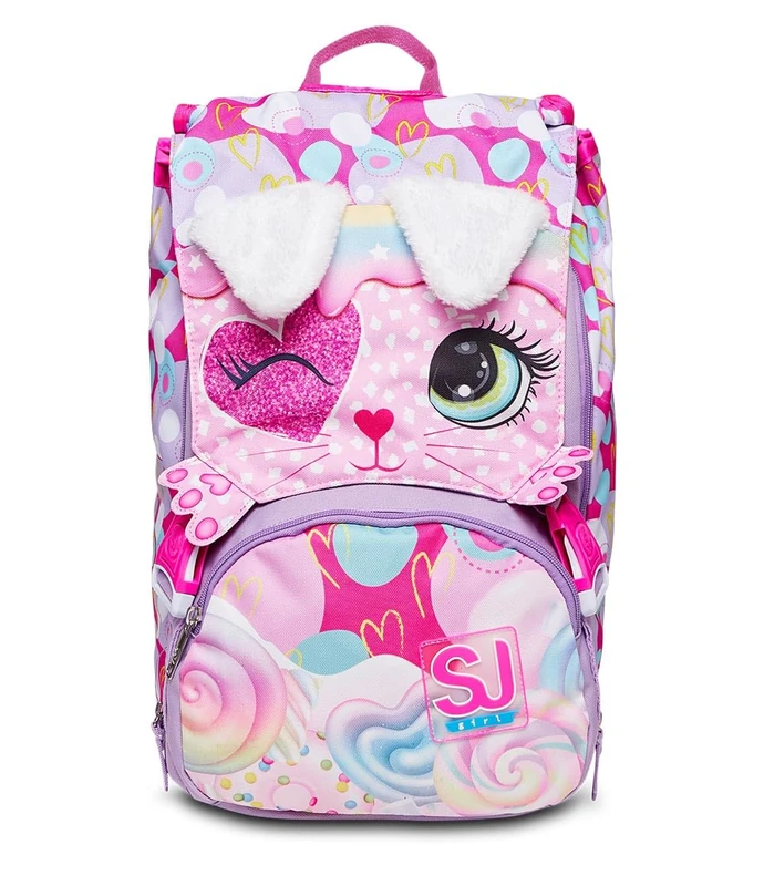 SJ GANG STYLE JAM GANG Girls' Sdopp.big Sj Gang Backpack Extendable Backpacks (Pack of 1), Chiffon, standard size, School