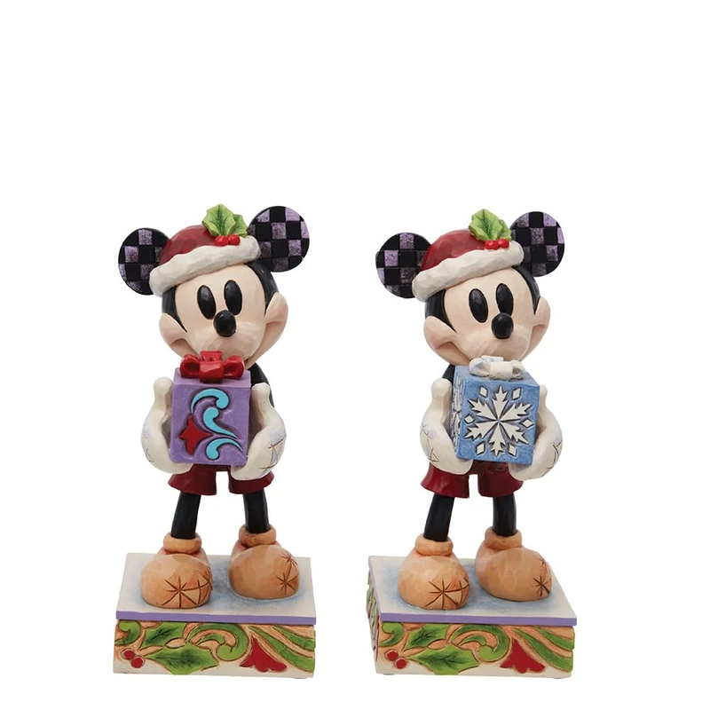 Jim Shore Enesco 6013060 Santa Mickey with Gift 6.125"