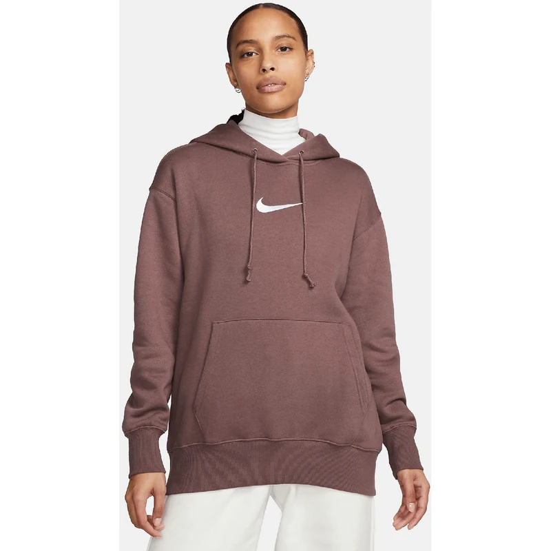 NIKE FD0892 291 Women's Oversized Fit Sweatshirt, berry, S