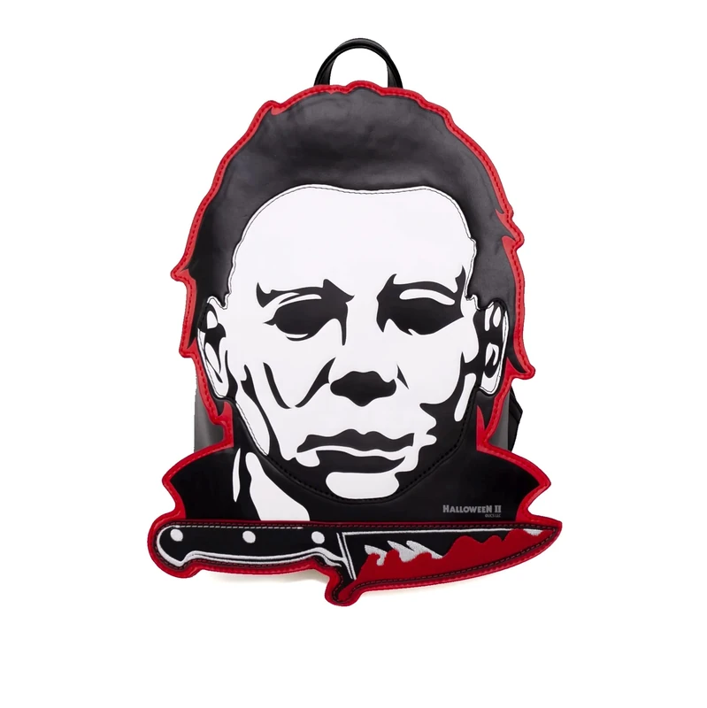 Rock Rebel Halloween II Michael Myers Mask Bloody Knife Mini Backpack, Multicolor, Mini, Horror Mini Backpack - Image 1