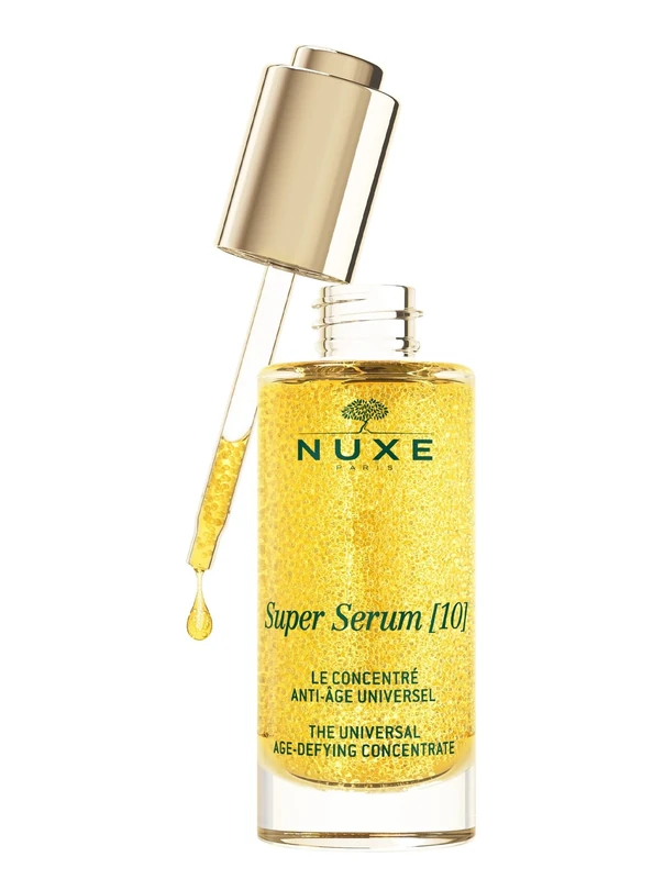 Nuxe Super Serum [10] 50ml, Anti Ageing Face Serum, With Hyaluronic Acid & Botanical Oils to Smooth Wrinkles & Fade Dark Spots, Large Format, Vegan Formula