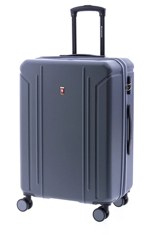 GLADIATOR Tropical Expandable Suitcase, Hard and Swivel Wheels, 67 cm, Grey, 67 cm, Expandable Suitcase, Hard and Spinner Wheels.