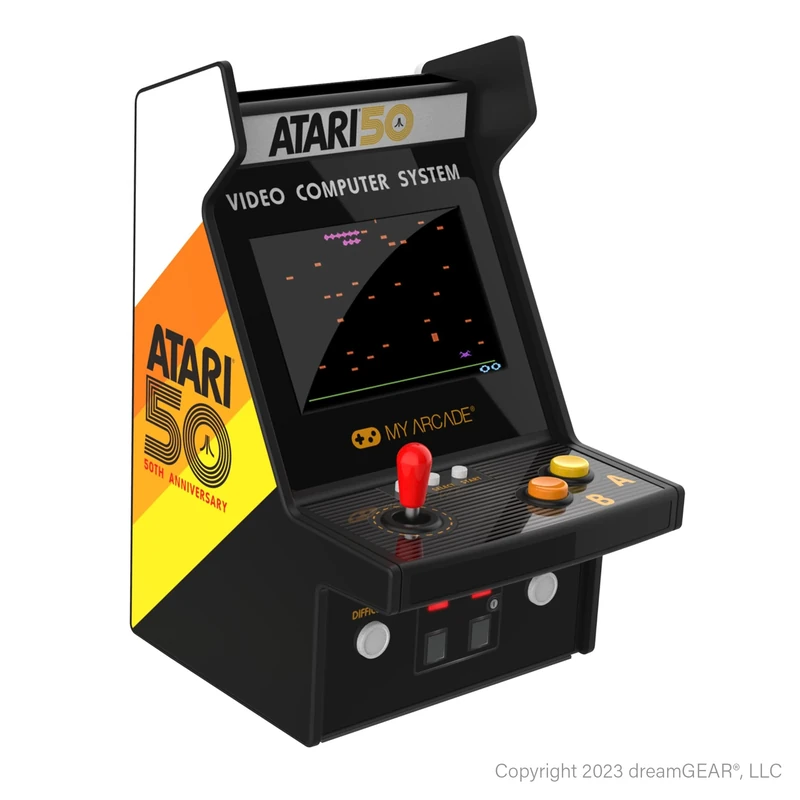My Arcade Atari Mini Arcade Machine - Micro Player Pro Table Top Arcade Machine, Portable Handheld Game, Retro Gaming Console, Mini Retro Games Machines for Kids & Adults