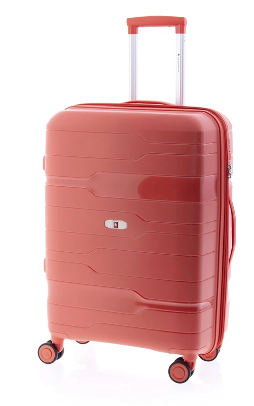 GLADIATOR Boxing Expandable Suitcase, Hard and Spinner Wheels, Medium, 67 cm, Coral Garden, mediana, 67 cm, Expandable Suitcase, Hard and Spinner Wheels.