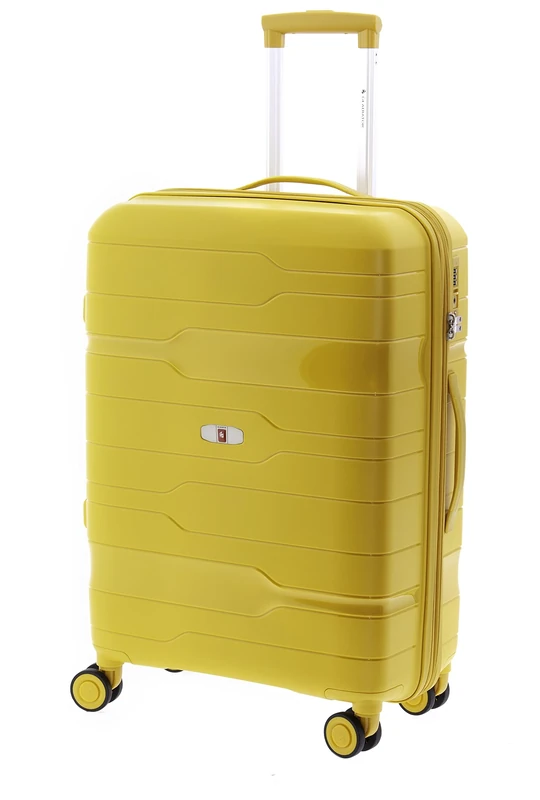 GLADIATOR Medium Suitcase 80 L Expandable 4R,Super Resistant Polypropylene, Boxing