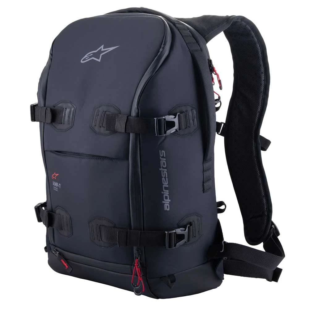 Alpinestars Unisex's Amp-7 Backpack, Black, 22 Long