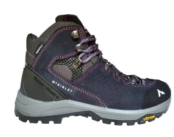McKINLEY Men's Kalana Mid AQX Ankle Boot, Navy Dark Pink Dark, 3.5 UK