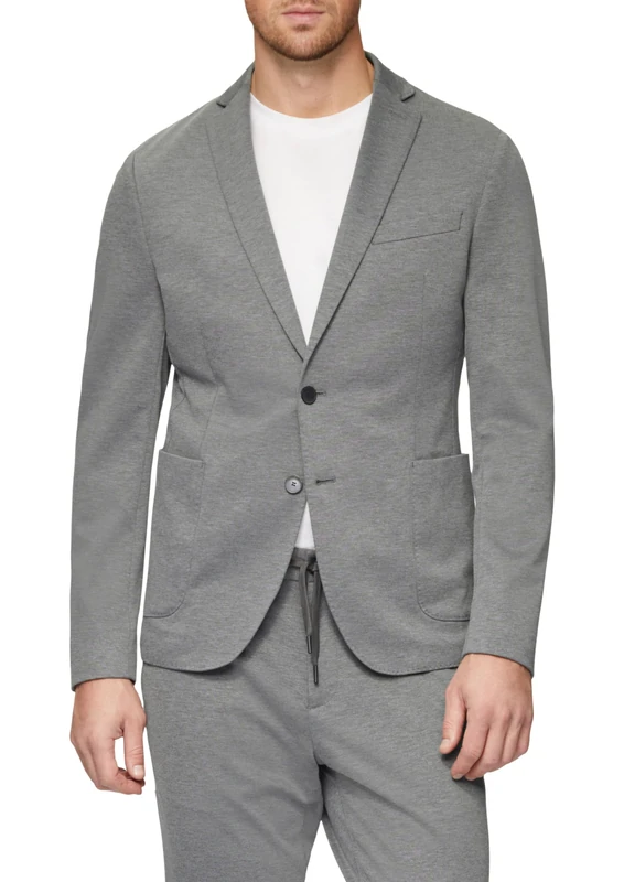 s.Oliver s.O Jogg: Stretch Jersey Suit Jacket, 9730_Graphite, 44S