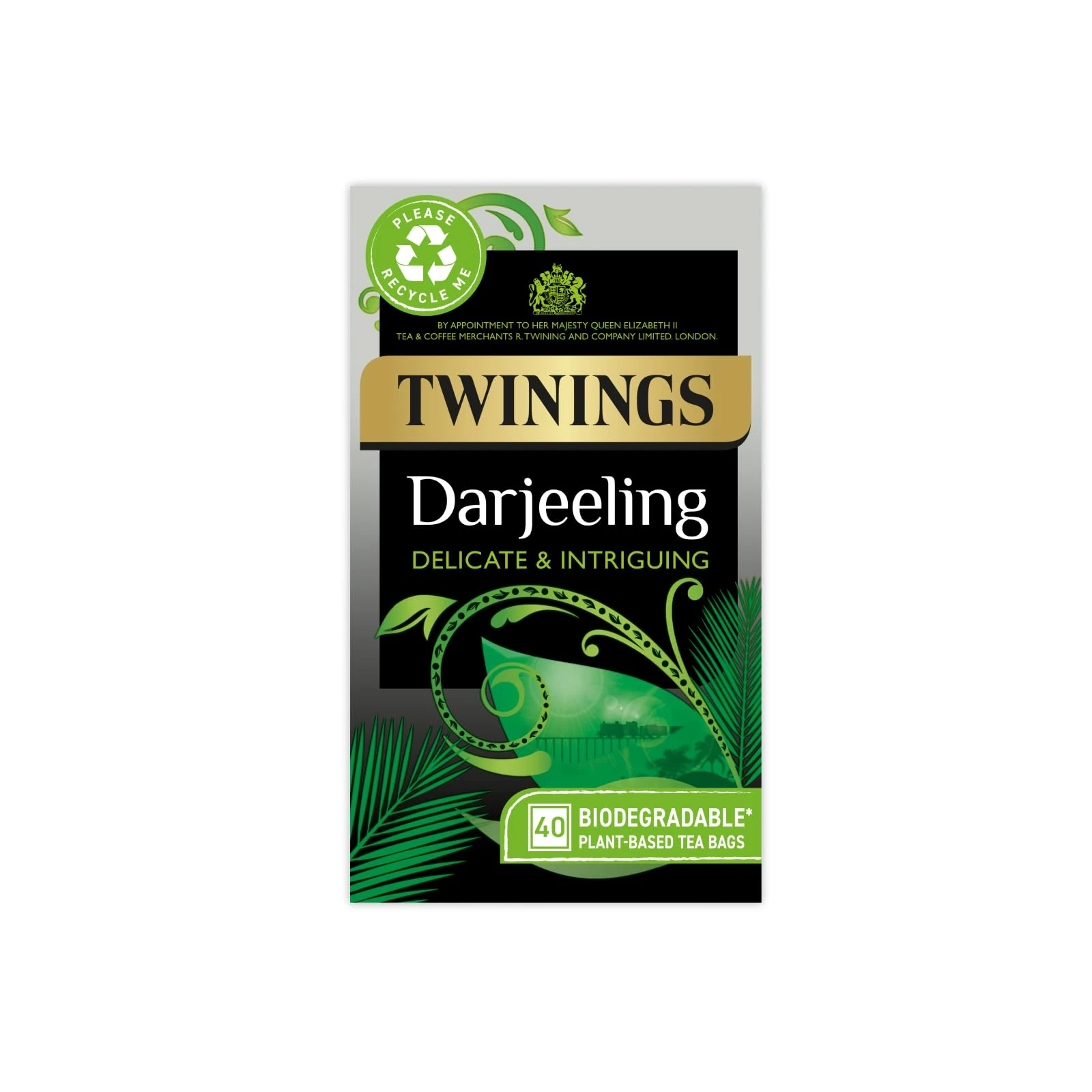 Twinings Darjeeling Tea | Light, Delicate & Intriguing Black Tea | Fragrant & Golden Indian Tea Blend | 40 Biodegradable Tea Bags