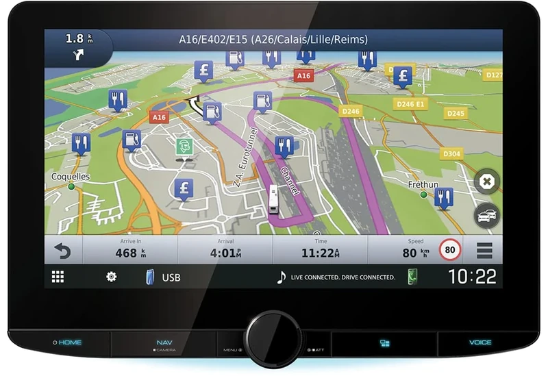 Kenwood DNR-992RVS Digital Media Receiver with 10.1" HD Display, Apple CarPlay, Android Auto & DAB+