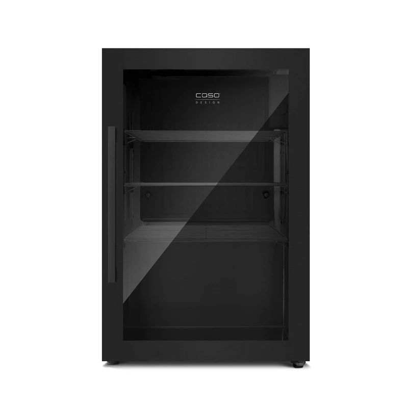 Caso Design Indoor & Outdoor Drinks Cooler Refridgerator, Black, Right-Hand Door - Image 1