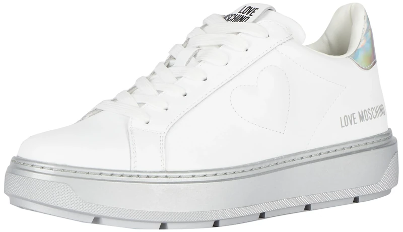 Love Moschino Women's JA15674G0H Sneakers, White, 5 UK