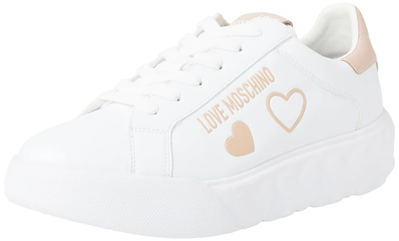 Love Moschino Women's JA15904G0H Sneakers, White, 5 UK