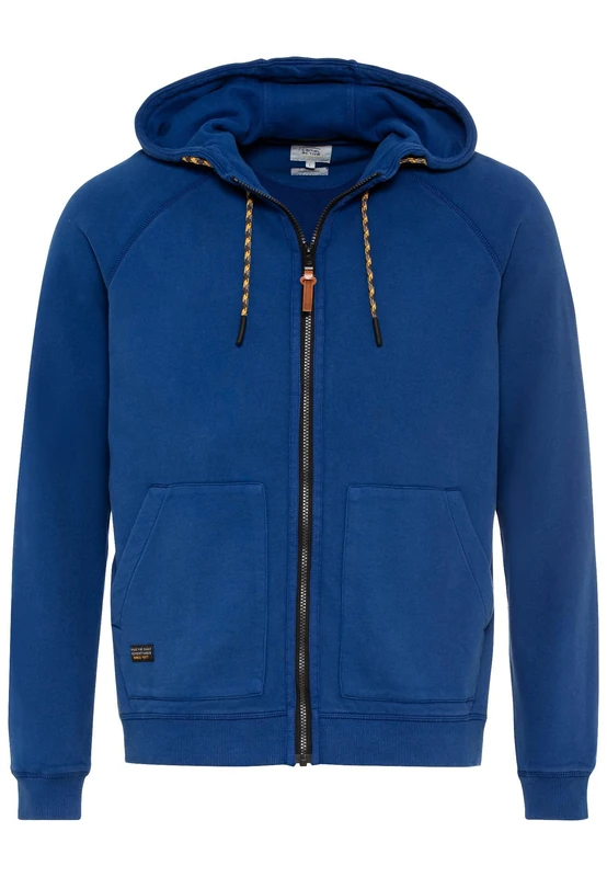 camel active Men's Hooded Sweat Jacket, blue, M