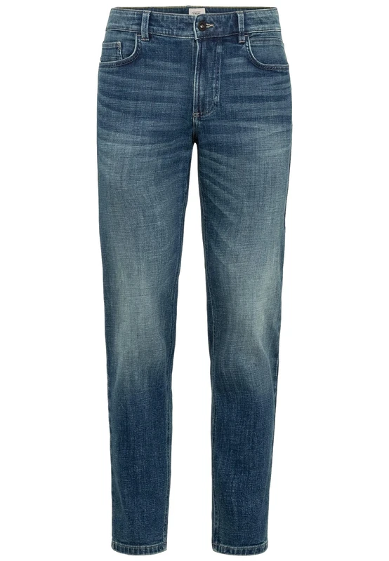 camel active FleXXXactive® Men's Slim Fit 5-Pocket Jeans, Mid Greencast, 34 W/34 L