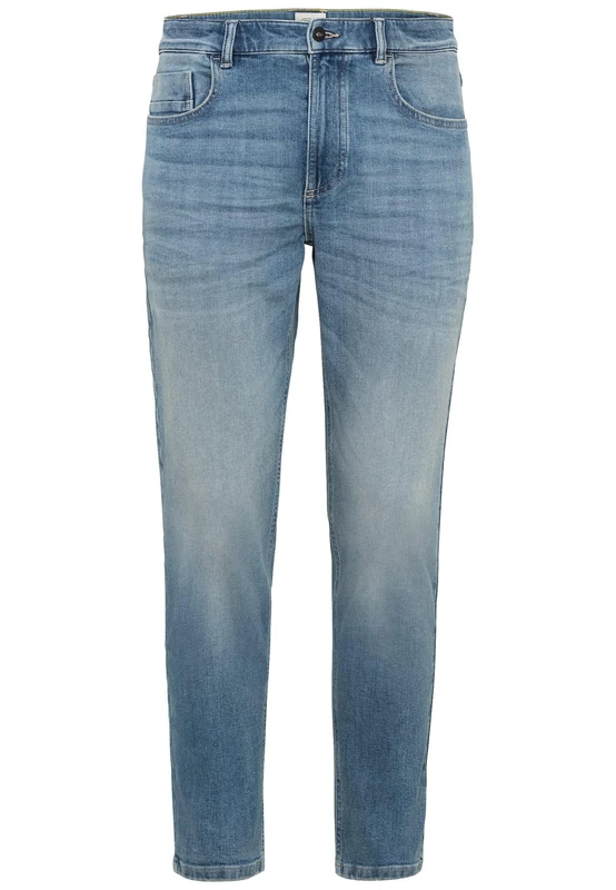 camel active FleXXXactive® Men's Tapered Fit 5-Pocket Jeans, Blue, 35 W/32 L