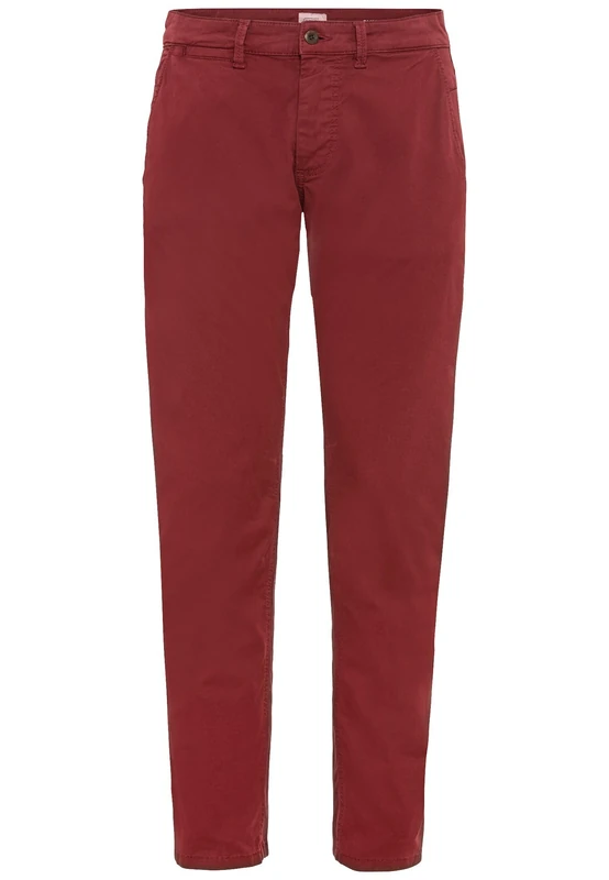 camel active Men's Herren Slim Fit Chino Rot, Menswear-38/34 Pants, red, 38 W/34 L - Image 1