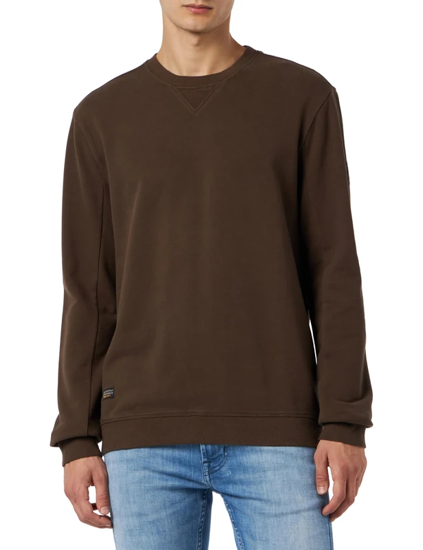 camel active Men's Jumper, Dark Choclate, M