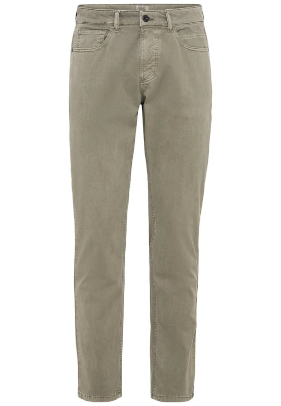 camel active Men's Herren Regular Fit 5-Pocket Canvas Hose Khaki, Menswear-44/32 Jeans, 44W x 32L
