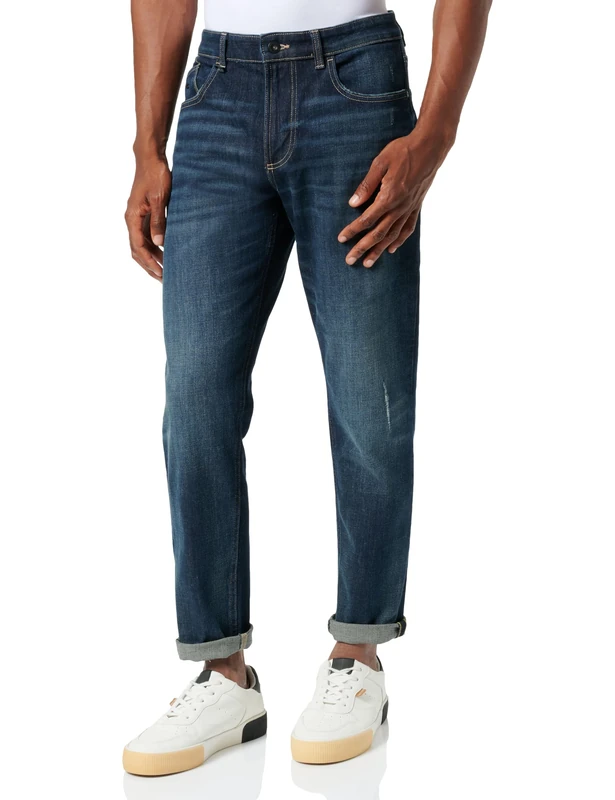 camel active Men's Jeans, Blue (Dark Indigo), 32 W/30 L