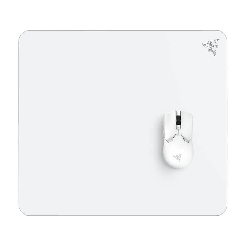 Razer Atlas - Glass Mouse Mat (Premium Tempered Glass, Ultra-Smooth Surface, Micro-Etched Surface, Dirt and Scratch-Resistant, Quieter Mouse Movements, Anti-Slip Rubber Base) White