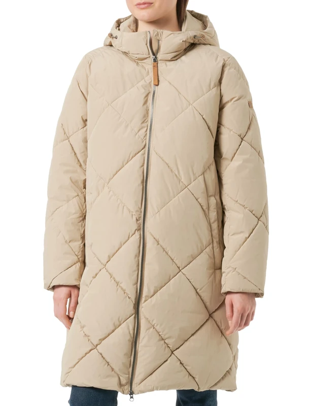 camel active Women's 310710/2r26 Coat, Brown, 14