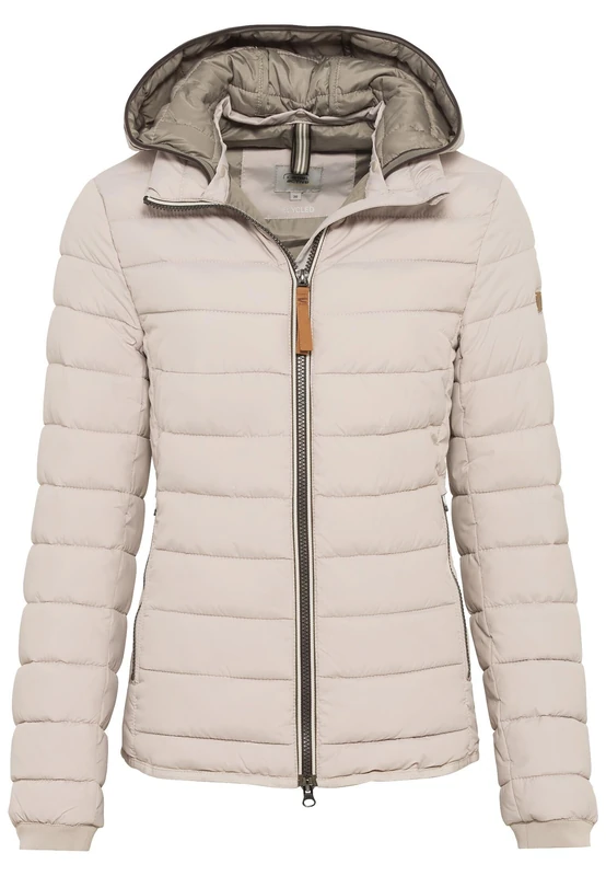 camel active Women's Lightweight Quilted Jacket, Almond, 14
