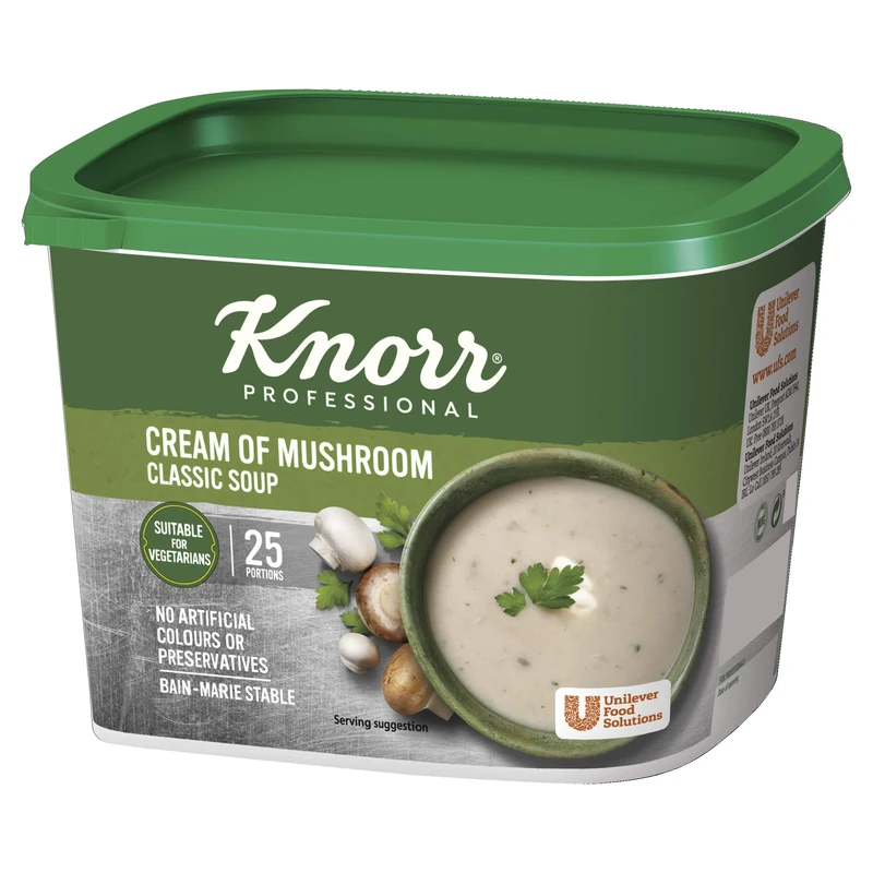 Knorr Classic Cream Of Mushroom Soup Mix, 25 Portions (Makes 4.25L), 19738401 (Pack of 6)