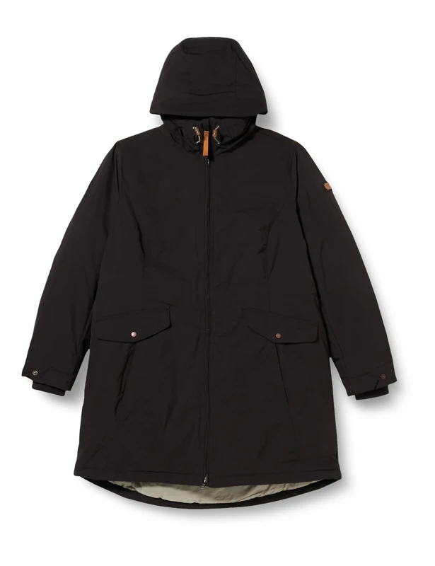 camel active Women's 310950/2F11 Jacket, Schwarz,