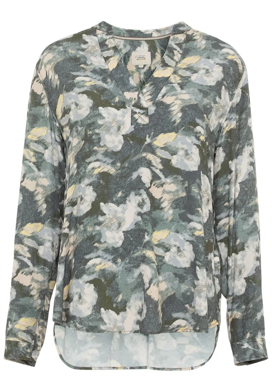 camel active Women's Blouse, Khaki Grey, XXL