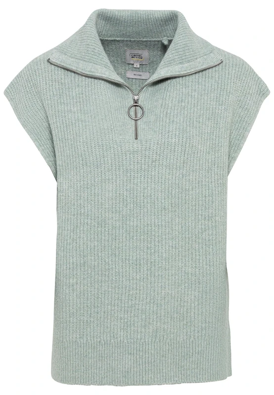 camel active Women's Sweatshirt, White, L