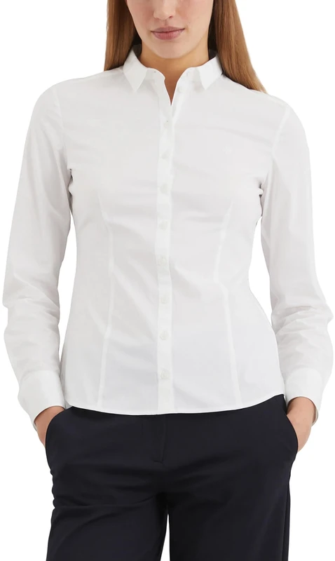 Marc OߴPolo Women's Elegant Blouse with Stretch, White (White), 20