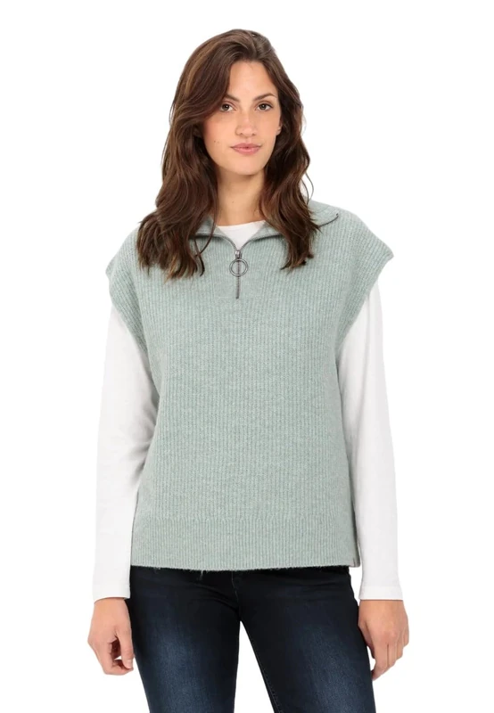 camel active Women's Sweatshirt, White, M