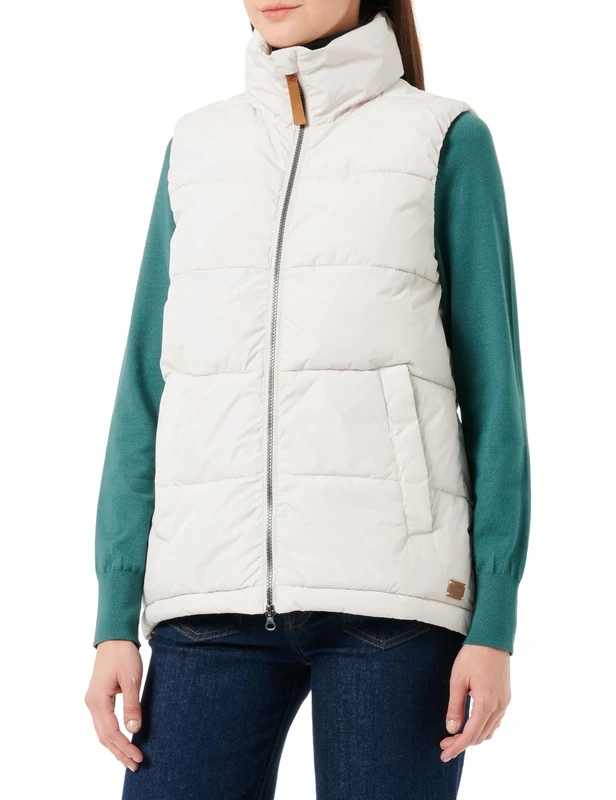 camel active Women's 360300/2r26 Vest, Pearl, 18