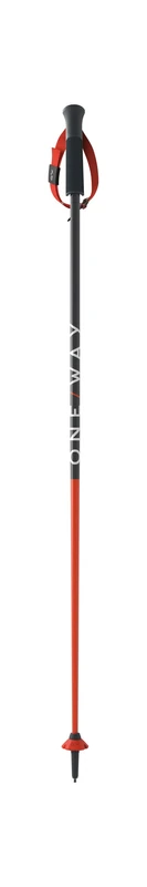 ONE Way Unisex Youth OZ35122 Ski Poles, Orange/Grey, 100