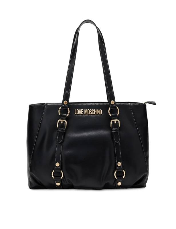 Love Moschino Women's JC4219PP0H Shopping Bag, Black, 22X14X6 - Image 1