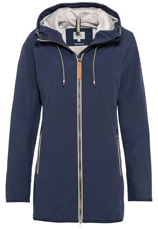 camel active Women's Long Windbreaker Jacket, darkblue, 44
